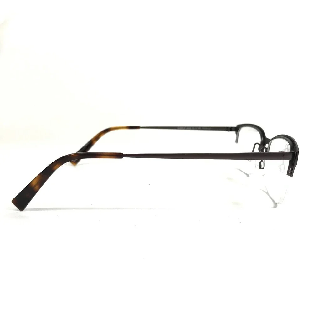 Warby Parker Eyeglasses Frames JAMES M 2306 Brown Rectangular Half Rim 51-17-135